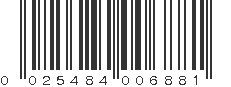 UPC 025484006881