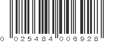 UPC 025484006928