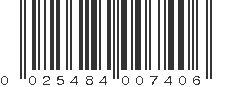 UPC 025484007406