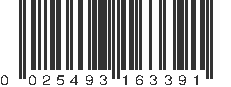 UPC 025493163391