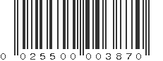 UPC 025500003870