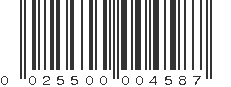 UPC 025500004587