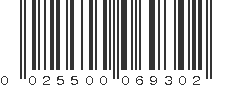 UPC 025500069302