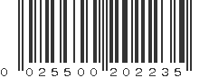 UPC 025500202235