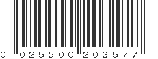 UPC 025500203577