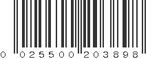 UPC 025500203898