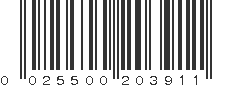 UPC 025500203911