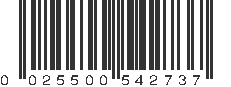 UPC 025500542737