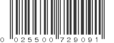 UPC 025500729091