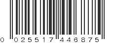 UPC 025517446875