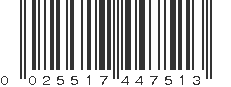 UPC 025517447513