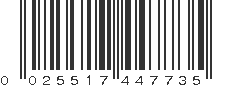 UPC 025517447735