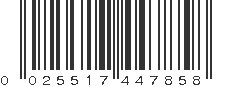 UPC 025517447858