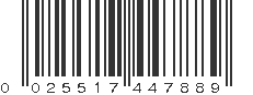 UPC 025517447889