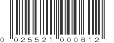 UPC 025521000612