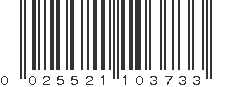 UPC 025521103733