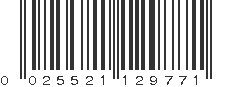 UPC 025521129771