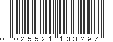 UPC 025521133297