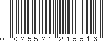 UPC 025521248816