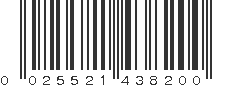 UPC 025521438200