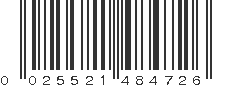 UPC 025521484726