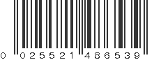 UPC 025521486539