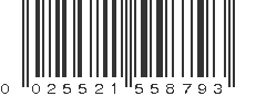 UPC 025521558793