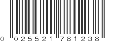 UPC 025521781238