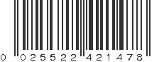 UPC 025522421478