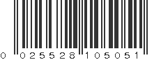 UPC 025528105051