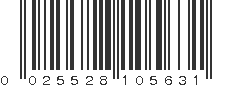 UPC 025528105631