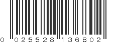 UPC 025528136802