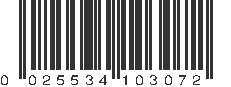 UPC 025534103072