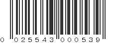 UPC 025543000539