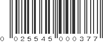 UPC 025545000377