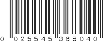 UPC 025545368040