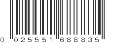 UPC 025551688835