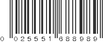 UPC 025551688989