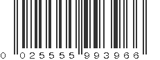 UPC 025555993966