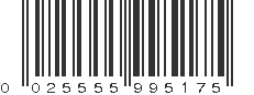 UPC 025555995175