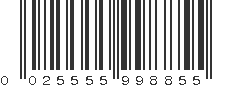 UPC 025555998855