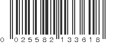 UPC 025582133618