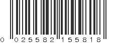 UPC 025582155818