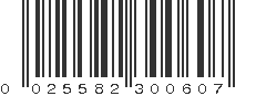 UPC 025582300607