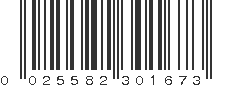 UPC 025582301673