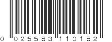 UPC 025583110182