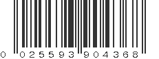 UPC 025593904368