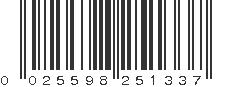 UPC 025598251337