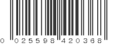 UPC 025598420368