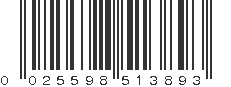 UPC 025598513893